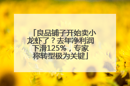 良品铺子开始卖小龙虾了？去年净利润下滑125%，专家称转型极为关键