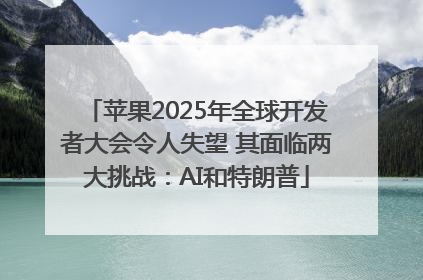 苹果2025年全球开发者大会令人失望 其面临两大挑战：AI和特朗普