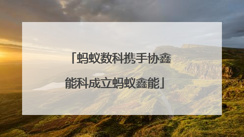 蚂蚁数科携手协鑫能科成立蚂蚁鑫能