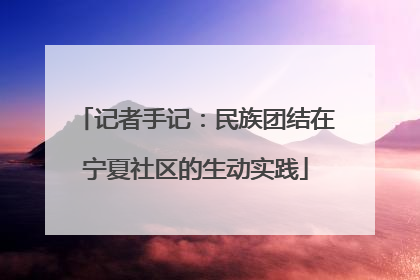 记者手记：民族团结在宁夏社区的生动实践