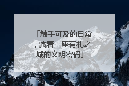触手可及的日常，藏着一座有礼之城的文明密码