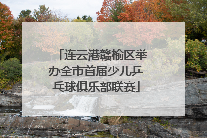 连云港赣榆区举办全市首届少儿乒乓球俱乐部联赛
