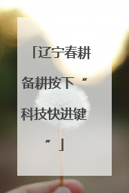 辽宁春耕备耕按下“科技快进键”