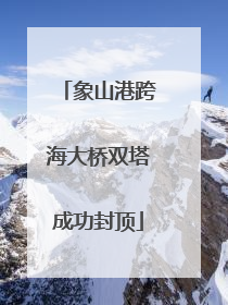 象山港跨海大桥双塔成功封顶