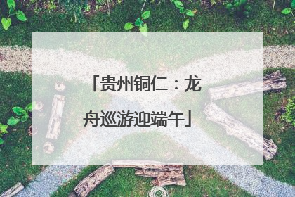 贵州铜仁：龙舟巡游迎端午