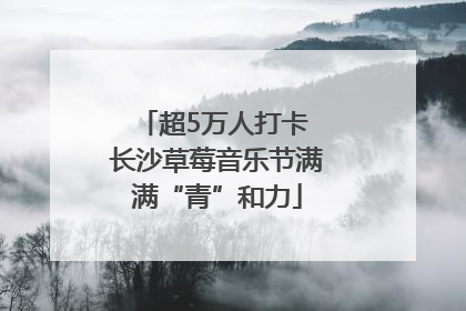 超5万人打卡 长沙草莓音乐节满满“青”和力