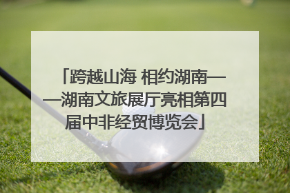 跨越山海 相约湖南——湖南文旅展厅亮相第四届中非经贸博览会