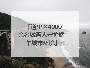 道里区4000余名城管人守护端午城市环境