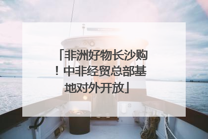非洲好物长沙购！中非经贸总部基地对外开放