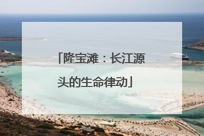 隆宝滩：长江源头的生命律动