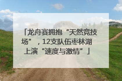 龙舟赛拥抱“天然竞技场”，12支队伍枣林湖上演“速度与激情”