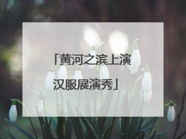 黄河之滨上演汉服展演秀