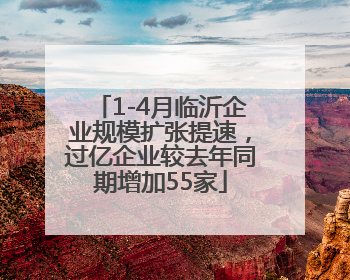 1-4月临沂企业规模扩张提速，过亿企业较去年同期增加55家