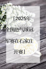 2025年全国热气球冠军赛在石家庄开赛