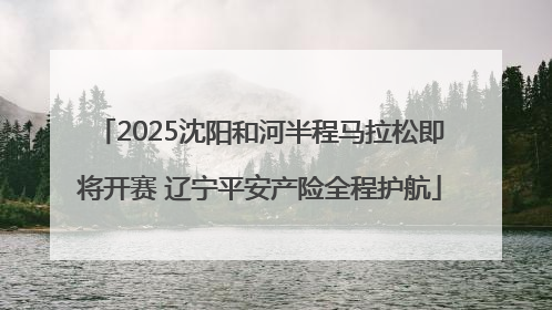2025沈阳和河半程马拉松即将开赛 辽宁平安产险全程护航
