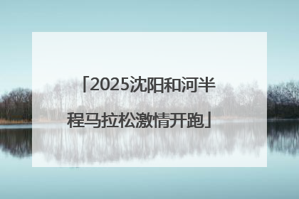 2025沈阳和河半程马拉松激情开跑