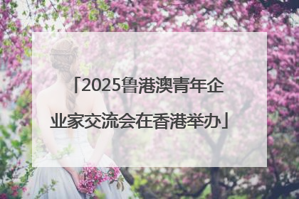 2025鲁港澳青年企业家交流会在香港举办