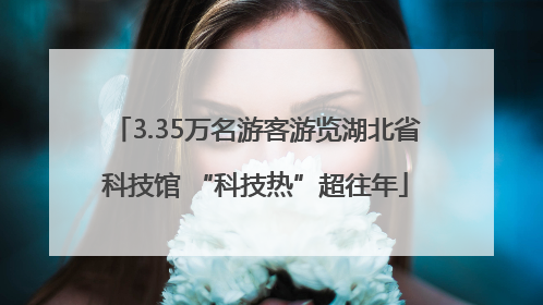 3.35万名游客游览湖北省科技馆 “科技热”超往年