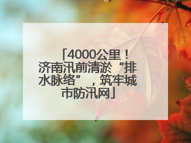 4000公里！济南汛前清淤“排水脉络”，筑牢城市防汛网